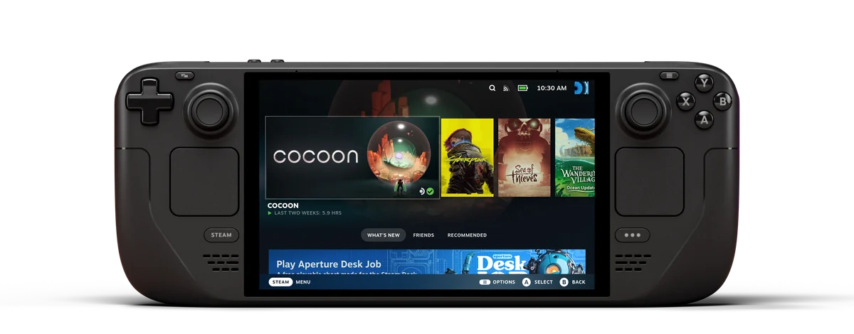 Image: Image courtesy of Valve Valve Steam Deck OLED 512GB — manufacturer product image